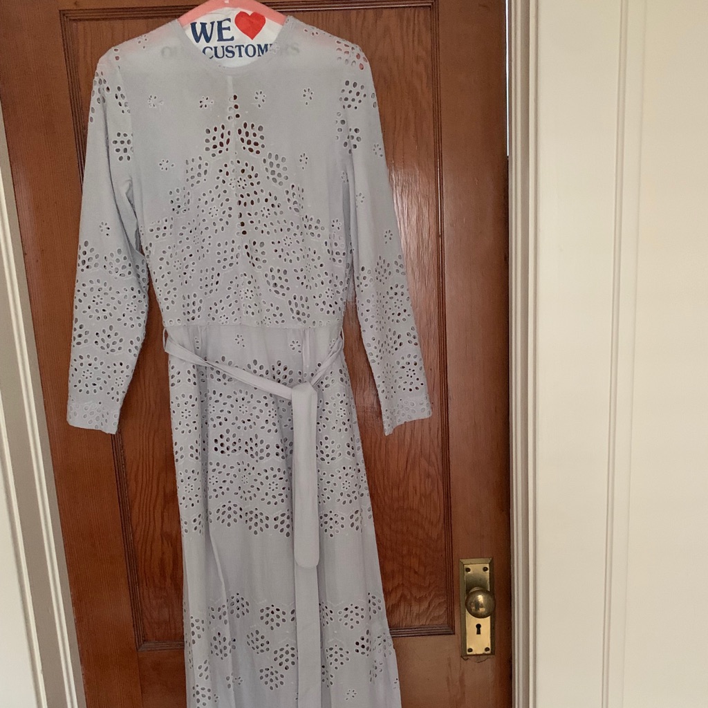 Nwt Innika Choo Broderie Gown - Etta Keet Grey — image 2 of 8